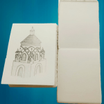 Bloc-notes in carta a mano di Amalfi. Fogli in cotone 100% ideali per disegno di architettura
