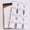 Gift box containing sheets model LR in ivory Amalfi paper.