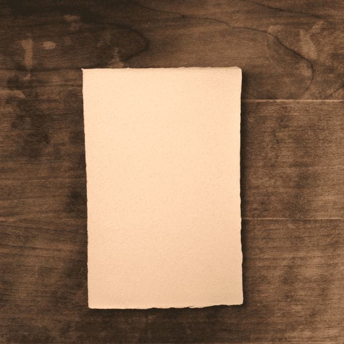 Partecipazione rosa con paglia in originale carta Amalfitana Amatruda. Misura 12x17