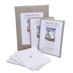 Confezione in carta di Amalfi di fogli per stampante in dimensione A4. Quantità per confezione: 100