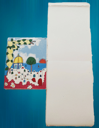 Notebook in carta di Amalfi con fogli in carta 100% cotone