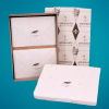 F13 DOUBLE CARDBOARD 11X17 IVORY WITH FLOWERS CF.10-50-100 AMALFI PAPER GIFT BOX WITH FLOWERS