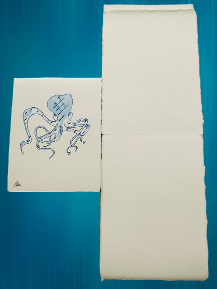 Busta in carta d' Amalfi Verde formato cm 12x18 circa