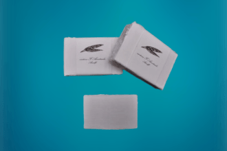 Biglietti da visita in carta di Amalfi realizzati al tino