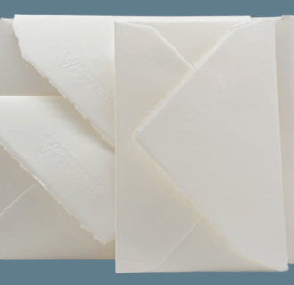 Ivory envelopes in Amalfi handmade paper 12x18cm.