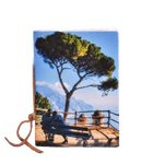 Quaderni in carta di Amalfi con in copertina il panorama di Ravello da Villa Rufolo