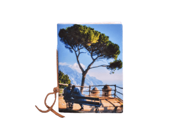 RAVELLO Amalfi paper notebooks with a view of Ravello from Villa Rufolo on the cover