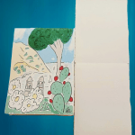 Blocco per acquerello in carta cotone di Amalfi con copertina del panorama di Ravello.