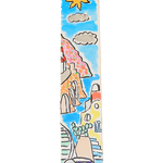 Bookmarks in Amalfi paper with watercolor illustrations.