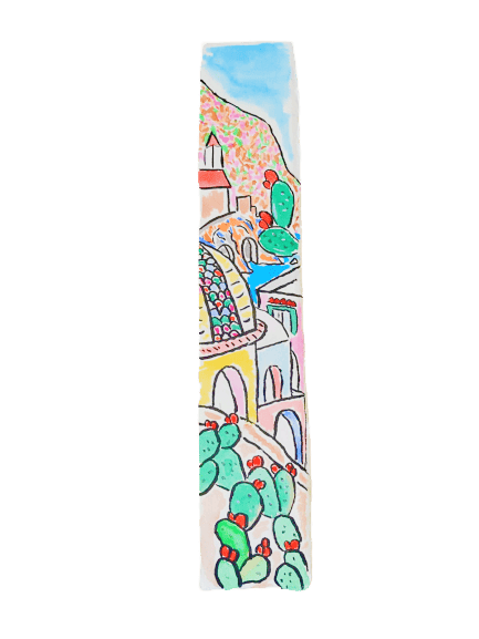Segnalibro ad acquerello | La carta di Amalfi