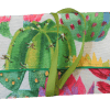 Closed cactus pen holder 100% cotton handmade pouch