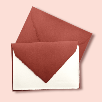 Amalfi paper sepia-colored envelope. Envelope size 12 x 18 centimeters