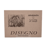 album in carta di Amalfi per disegno a carboncino e mix media