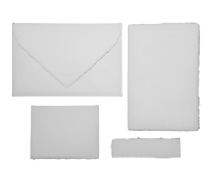 Partecipazioni in carta Amalfi bianche. A scelta tra i vari modelli di invito e cartoncino