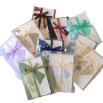 Buste colorate e carta da lettere in carta di Amalfi colore avorio. Disponibili in diverse quantità in eleganti confezioni regalo.