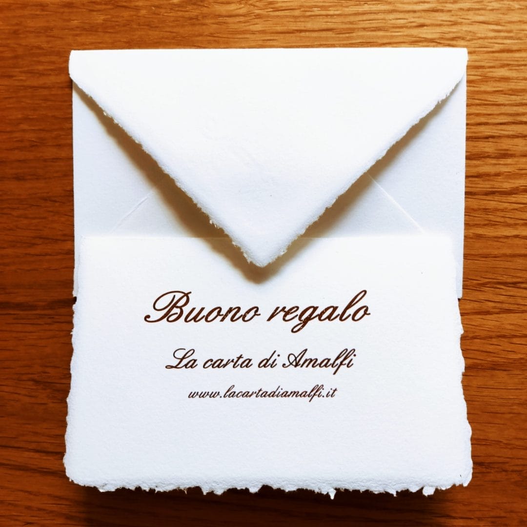 Buono regalo sposi in carta Amalfi