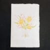Amalfi paper greeting card with yellow bouquet decorated in watercolor by Lo Scrigno di Santa Chiara