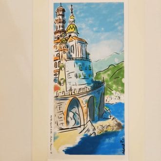 Illustrazione artistica realizzata da Lo Scrigno di Santa Chiara. Titolo: Nel blu dipinto di blu