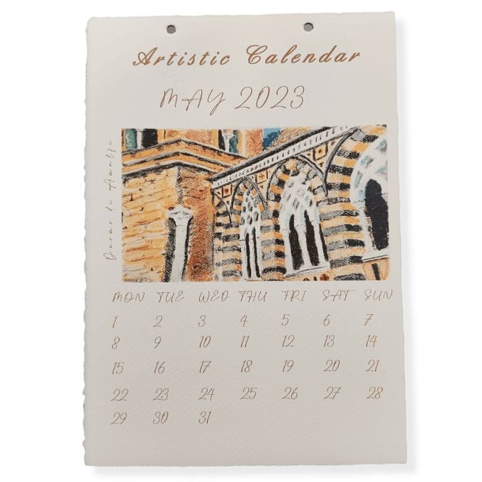 Illustrazione del calendario per il mese di Maggio