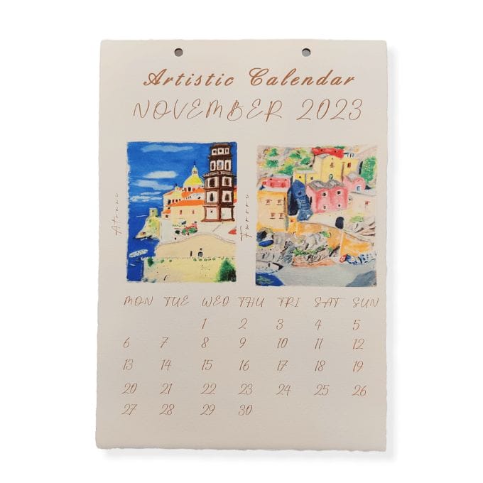 Illustrazione del calendario per il mese di Novembre