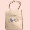 Shopper bag "The kiss" Lo Scrigno di Santa Chiara's shopper bag with artistic decorations made from watercolors dedicated to the sea.