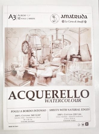 Album acquerello con bordi intonsi