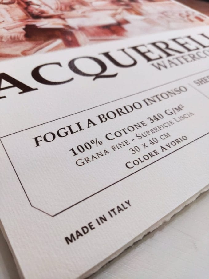 Dettaglio album acquerello Amatruda